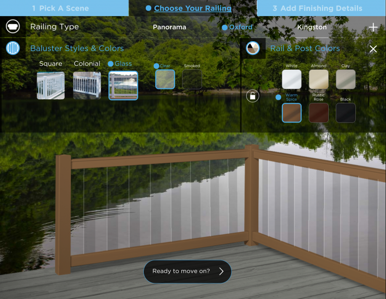 CertainTeed EverView™ Railing Visualizer « fireflyInteractive